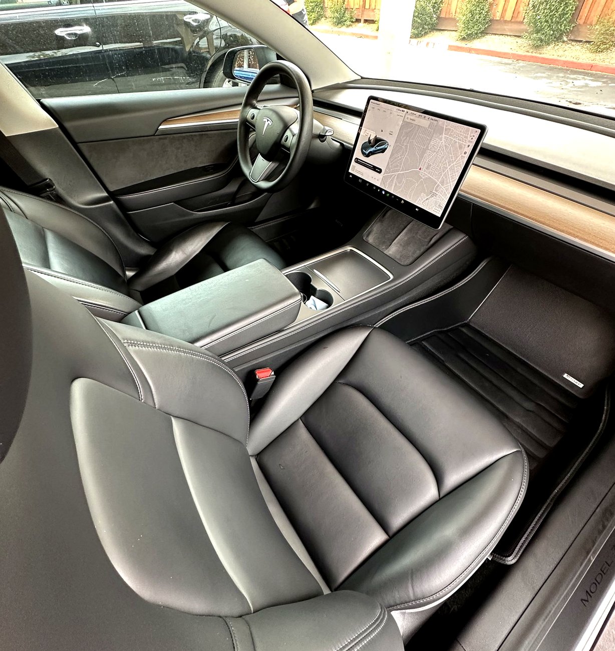 Tesla interior detailed